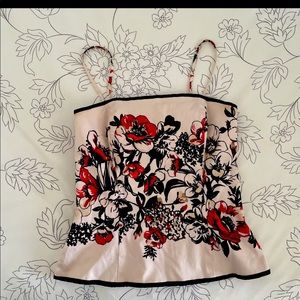 WHBM Floral Bustier Perfect for Summer 🔆🍉